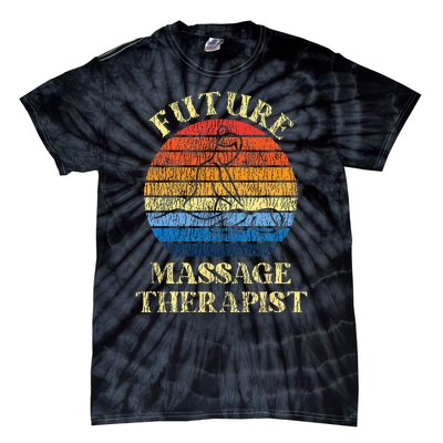 Licensed Massage Therapist Therapy Future Retro Tie-Dye T-Shirt