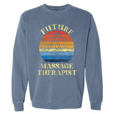 Licensed Massage Therapist Therapy Future Retro Garment-Dyed Sweatshirt