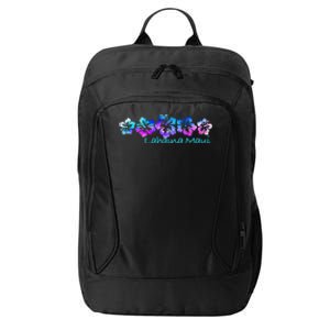 Lahaina Maui Tropical Flower TeeVacation Beach City Backpack