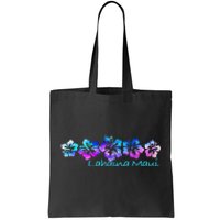 Lahaina Maui Tropical Flower TeeVacation Beach Tote Bag