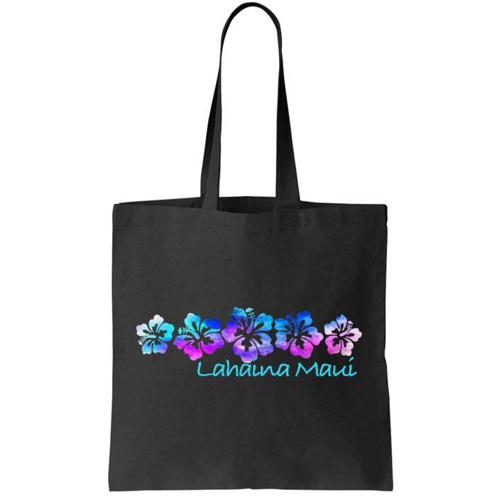 Lahaina Maui Tropical Flower TeeVacation Beach Tote Bag