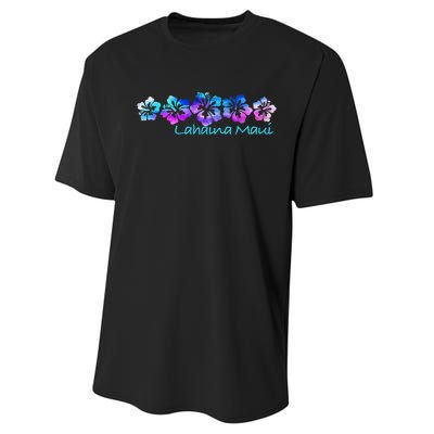 Lahaina Maui Tropical Flower TeeVacation Beach Performance Sprint T-Shirt