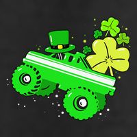 Leprechaun Monster Truck Shamrock St Patrick Day 11oz C Handle Ceramic Mug