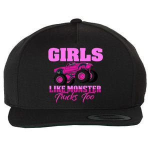 Like Monster Trucks Too Wool Snapback Cap