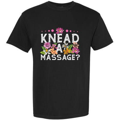 Licensed Massage Therapist Therapy Pun Flower Floral Garment-Dyed Heavyweight T-Shirt