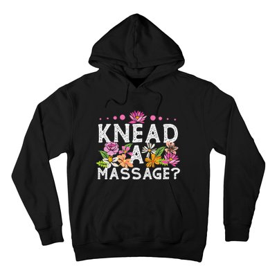 Licensed Massage Therapist Therapy Pun Flower Floral Hoodie