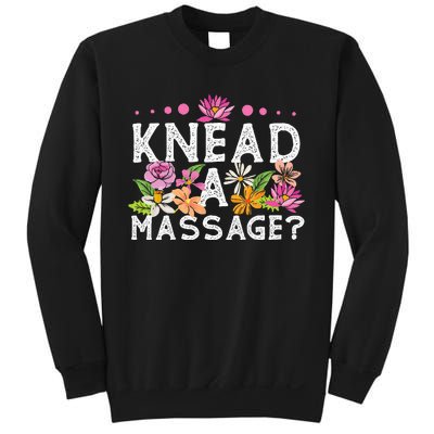 Licensed Massage Therapist Therapy Pun Flower Floral Sweatshirt