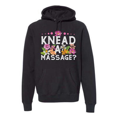 Licensed Massage Therapist Therapy Pun Flower Floral Premium Hoodie