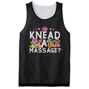 Licensed Massage Therapist Therapy Pun Flower Floral Mesh Reversible Basketball Jersey Tank