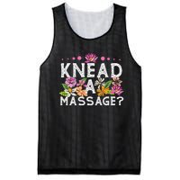 Licensed Massage Therapist Therapy Pun Flower Floral Mesh Reversible Basketball Jersey Tank