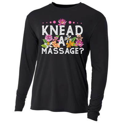 Licensed Massage Therapist Therapy Pun Flower Floral Cooling Performance Long Sleeve Crew