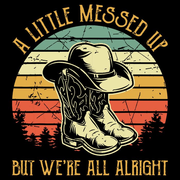 Little Messed Up But Were All Alright Country Music Impact Tech Backpack
