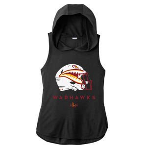 Louisiana Monroe Ulm Warhawks All Season Football Helmet Ladies PosiCharge Tri-Blend Wicking Draft Hoodie Tank