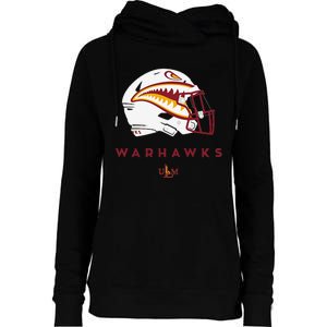 Louisiana Monroe Ulm Warhawks All Season Football Helmet Womens Funnel Neck Pullover Hood