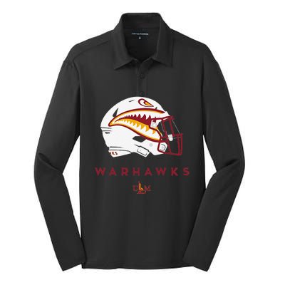 Louisiana Monroe Ulm Warhawks All Season Football Helmet Silk Touch Performance Long Sleeve Polo