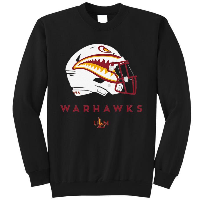 Louisiana Monroe Ulm Warhawks All Season Football Helmet Tall Sweatshirt