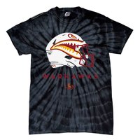 Louisiana Monroe Ulm Warhawks All Season Football Helmet Tie-Dye T-Shirt