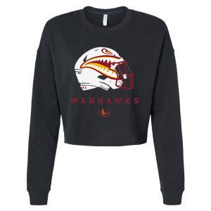 Louisiana Monroe Ulm Warhawks All Season Football Helmet Cropped Pullover Crew