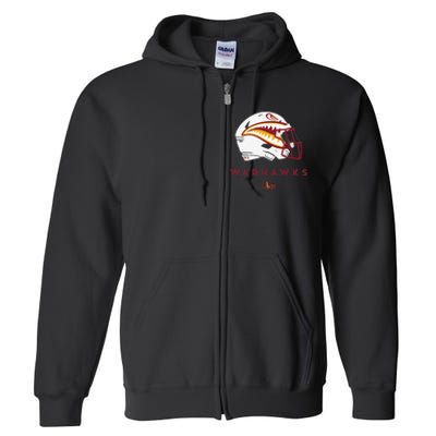 Louisiana Monroe Ulm Warhawks All Season Football Helmet Full Zip Hoodie