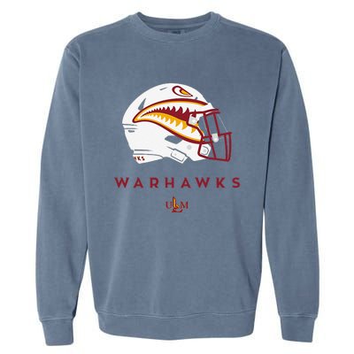 Louisiana Monroe Ulm Warhawks All Season Football Helmet Garment-Dyed Sweatshirt