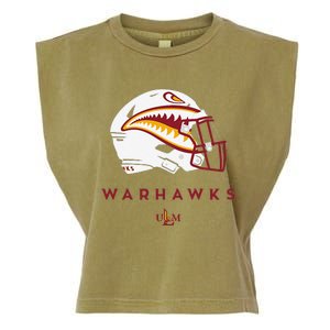 Louisiana Monroe Ulm Warhawks All Season Football Helmet Garment-Dyed Women's Muscle Tee