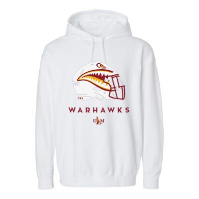 Louisiana Monroe Ulm Warhawks All Season Football Helmet Garment-Dyed Fleece Hoodie