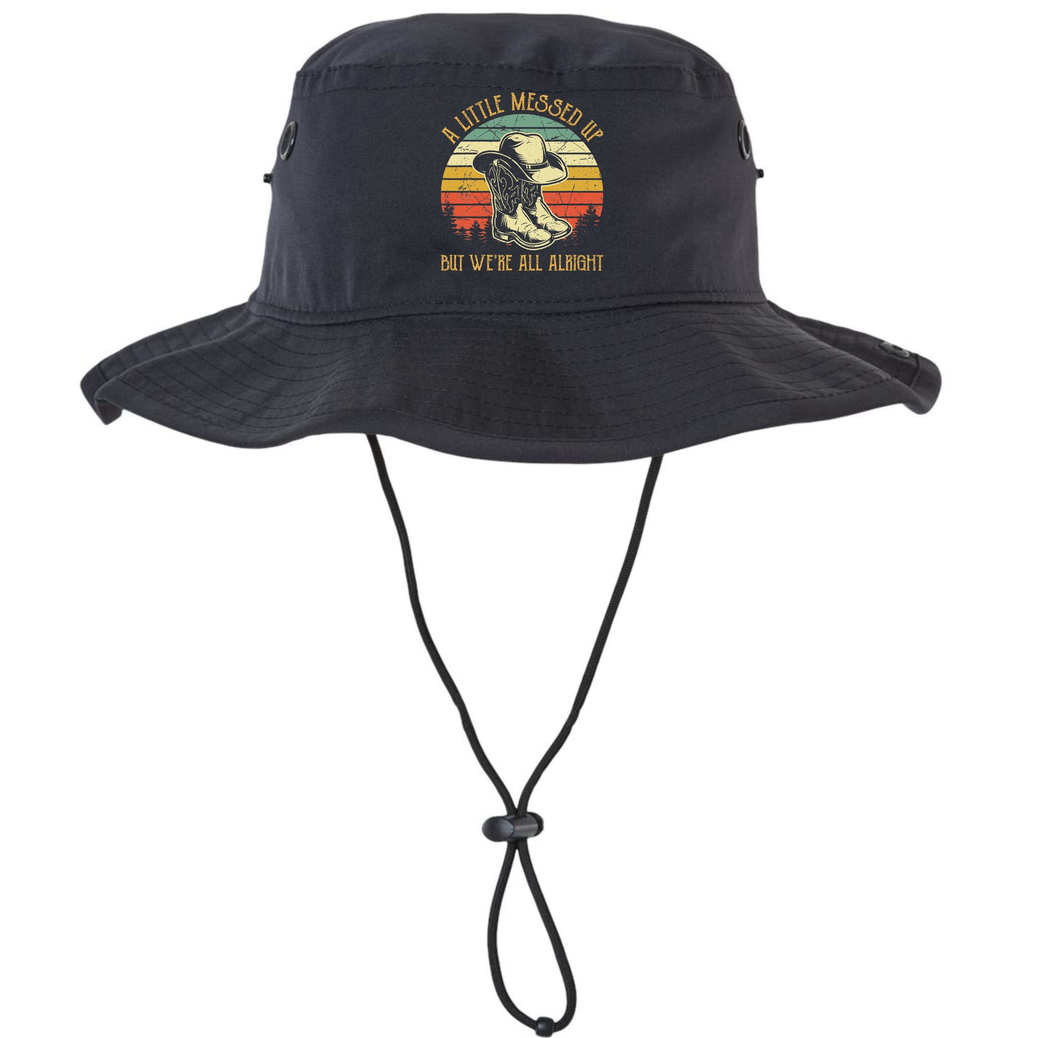 Little Messed Up But WeRe All Alright Country Music Bucket Hat