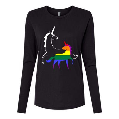 Lgbtq Mama Unicorn Pride Rainbow Mom Funny Gift Womens Cotton Relaxed Long Sleeve T-Shirt