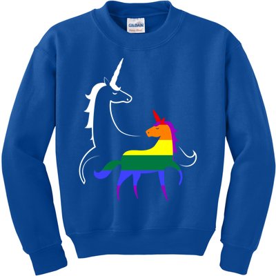 Lgbtq Mama Unicorn Pride Rainbow Mom Funny Gift Kids Sweatshirt