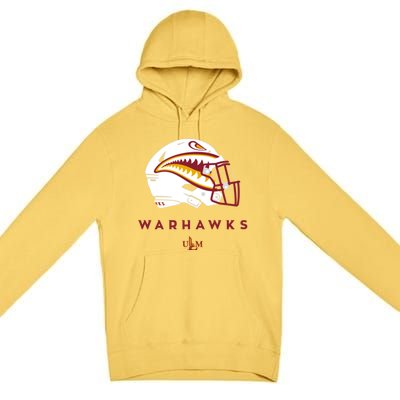 Louisiana Monroe Ulm Warhawks All Season Football Helmet Premium Pullover Hoodie