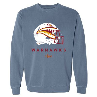 Louisiana Monroe Ulm Warhawks All Season Football Helmet Garment-Dyed Sweatshirt