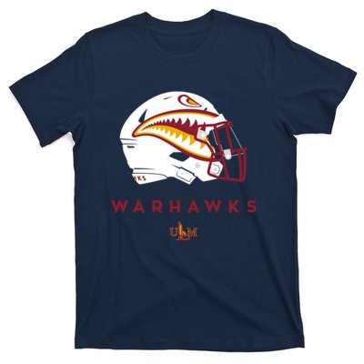 Louisiana Monroe Ulm Warhawks All Season Football Helmet T-Shirt