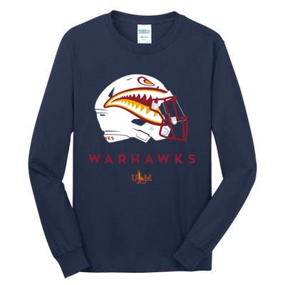 Louisiana Monroe Ulm Warhawks All Season Football Helmet Tall Long Sleeve T-Shirt