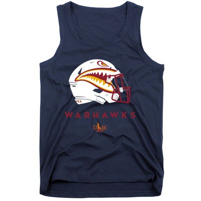 Louisiana Monroe Ulm Warhawks All Season Football Helmet Tank Top