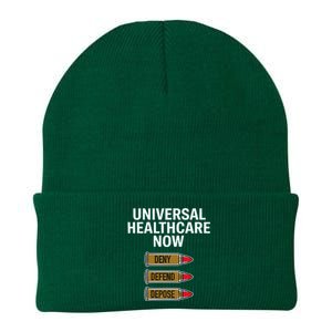 Luigi Mangione Universal Healthcare Now Deny Defend Depose Knit Cap Winter Beanie