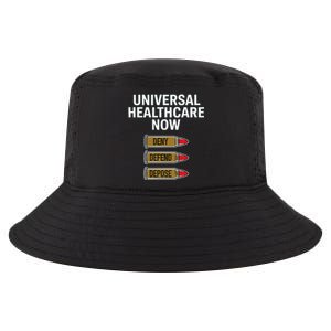 Luigi Mangione Universal Healthcare Now Deny Defend Depose Cool Comfort Performance Bucket Hat