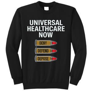 Luigi Mangione Universal Healthcare Now Deny Defend Depose Sweatshirt