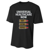 Luigi Mangione Universal Healthcare Now Deny Defend Depose Performance Sprint T-Shirt