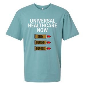 Luigi Mangione Universal Healthcare Now Deny Defend Depose Sueded Cloud Jersey T-Shirt