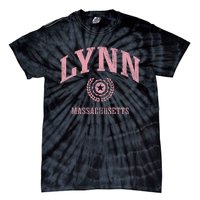 Lynn Ma Vintage College Sports Design Tie-Dye T-Shirt