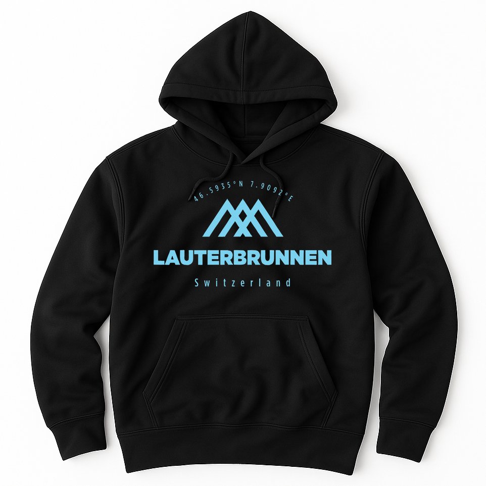 Lauterbrunnen Mountain Vacation Skiing Switzerland Hoodie