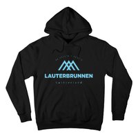 Lauterbrunnen Mountain Vacation Skiing Switzerland Hoodie