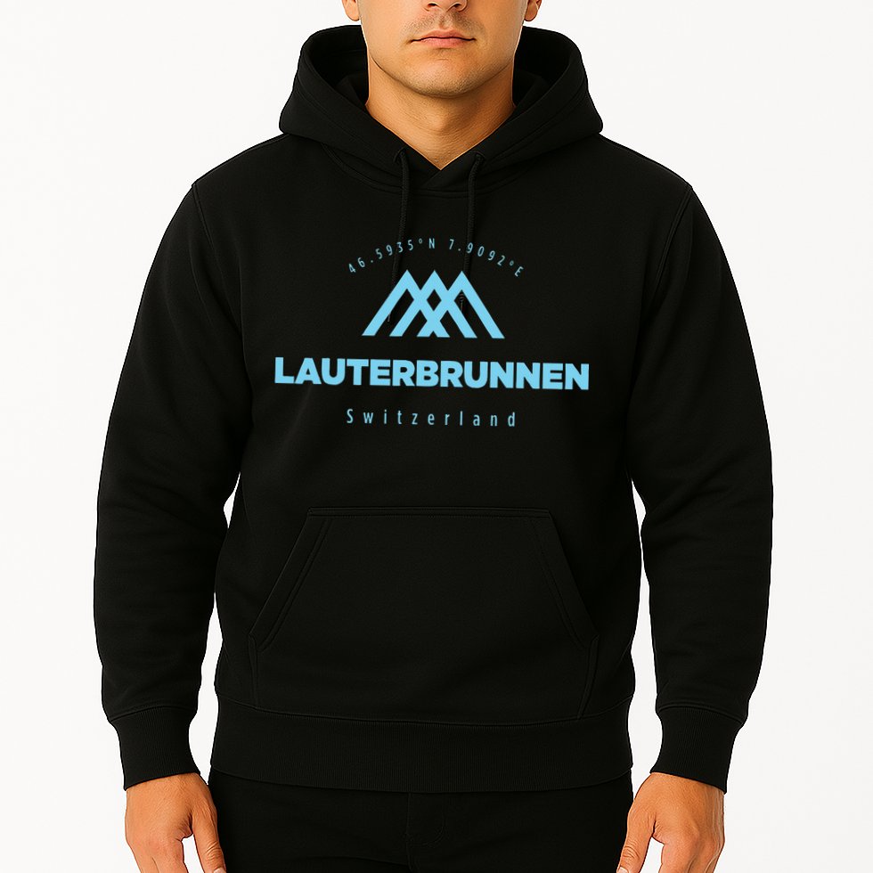 Lauterbrunnen Mountain Vacation Skiing Switzerland Hoodie