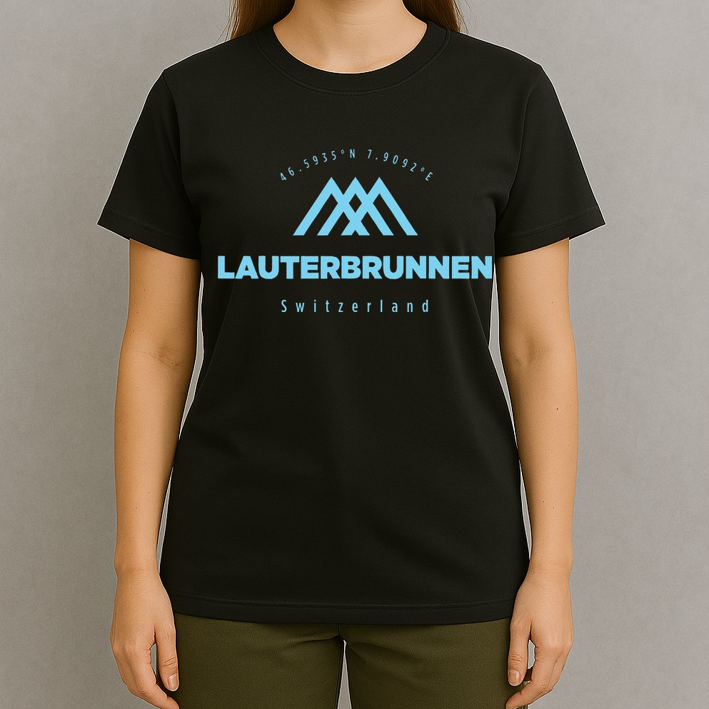 Lauterbrunnen Mountain Vacation Skiing Switzerland T-Shirt