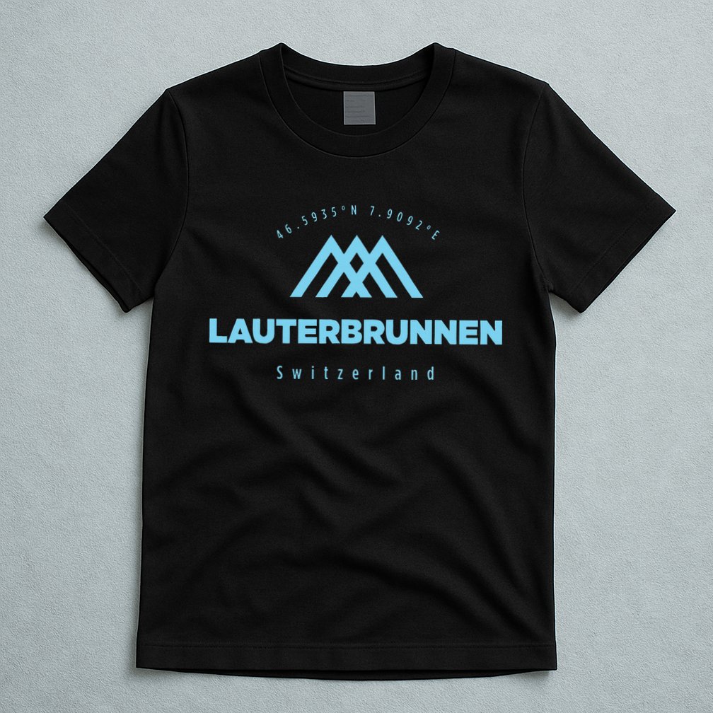 Lauterbrunnen Mountain Vacation Skiing Switzerland T-Shirt