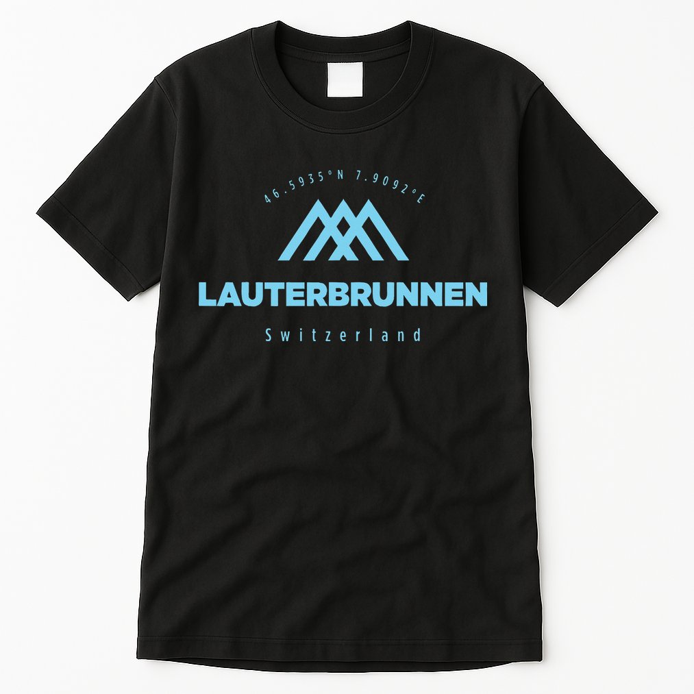 Lauterbrunnen Mountain Vacation Skiing Switzerland Tall T-Shirt