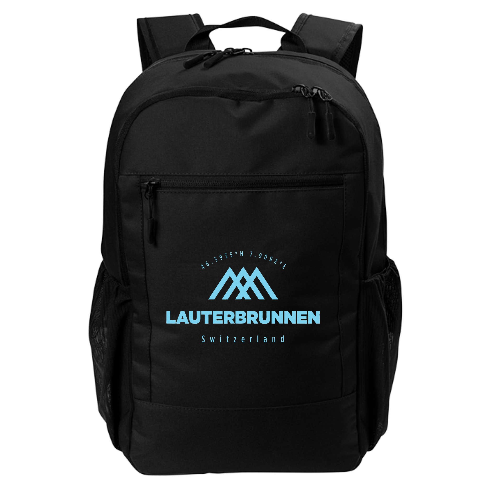 Lauterbrunnen Mountain Vacation Skiing Switzerland Backpack