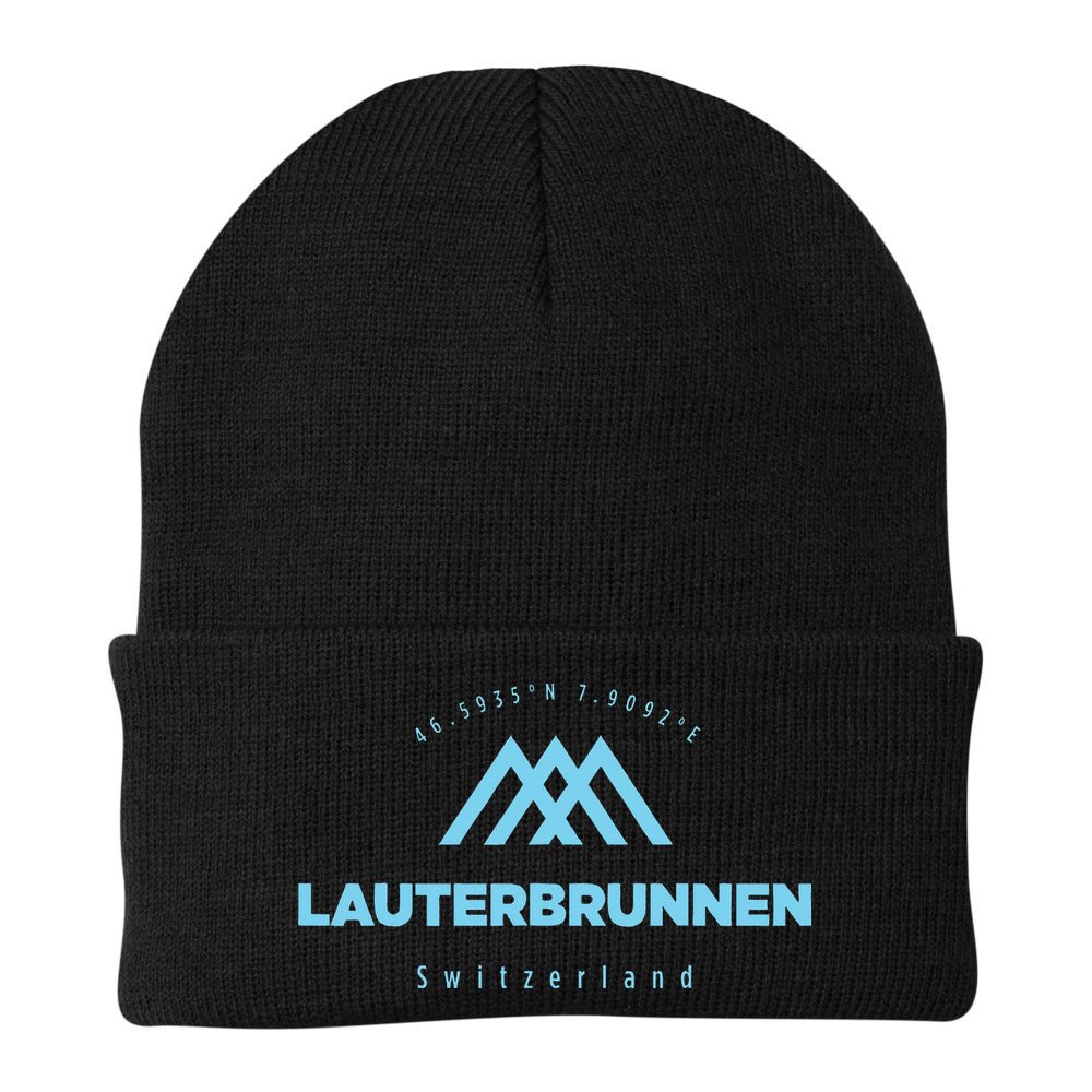 Lauterbrunnen Mountain Vacation Skiing Switzerland Beanie