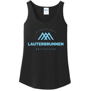 Lauterbrunnen Mountain Vacation Skiing Switzerland Ladies Essential Tank