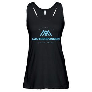 Lauterbrunnen Mountain Vacation Skiing Switzerland Ladies Essential Flowy Tank